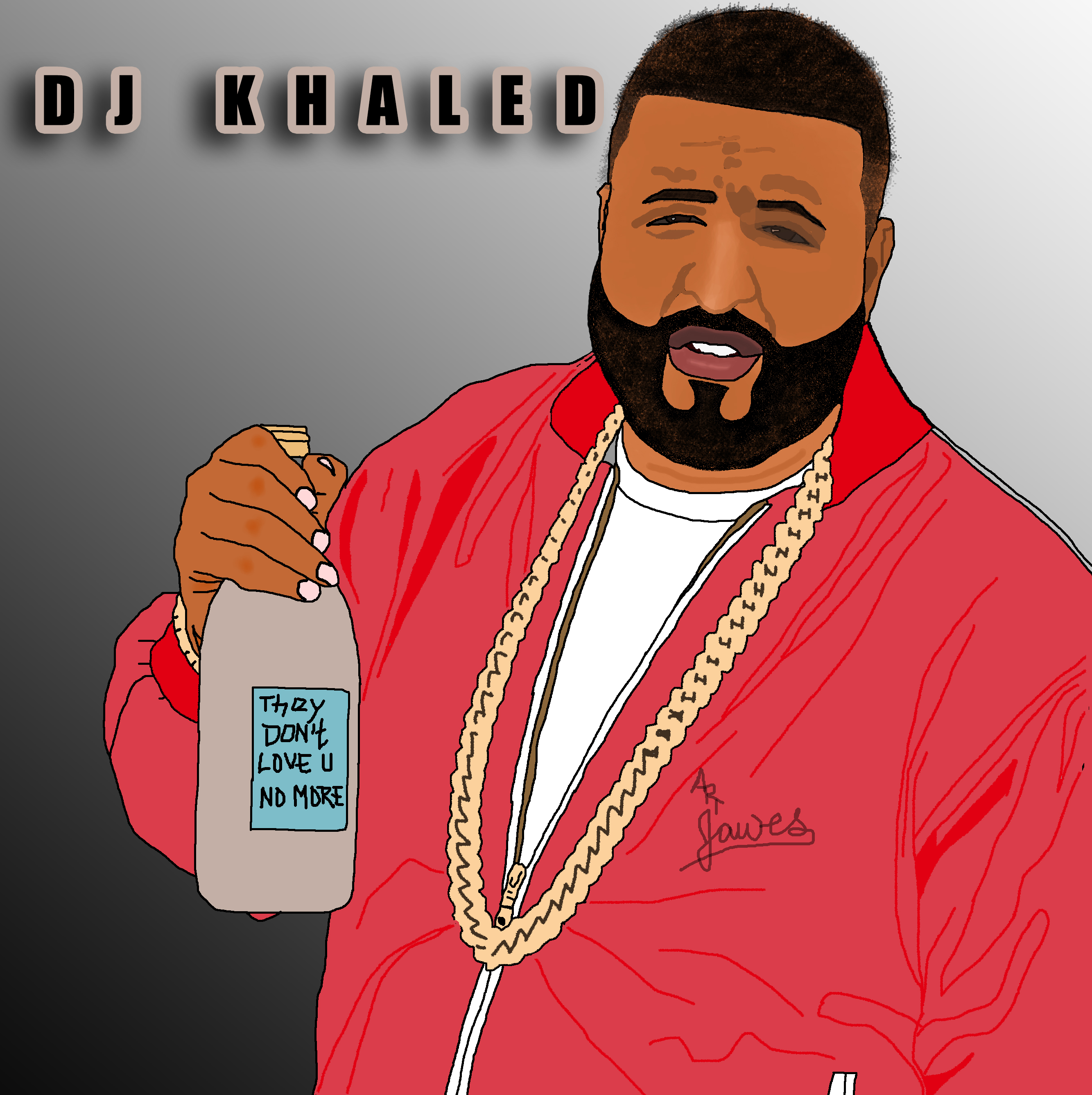Cartoon DJ Khaled