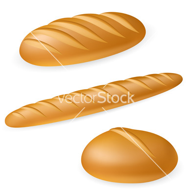 Cartoon French Bread Vector