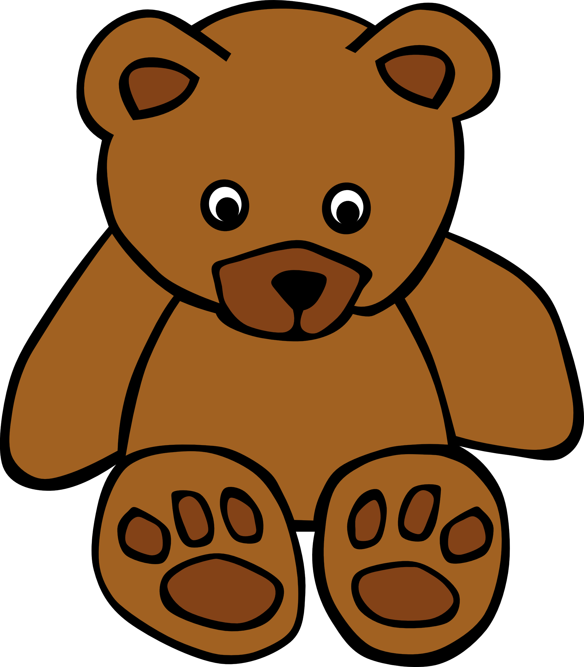 14 Christmas Teddy Bear Vector Graphics Images