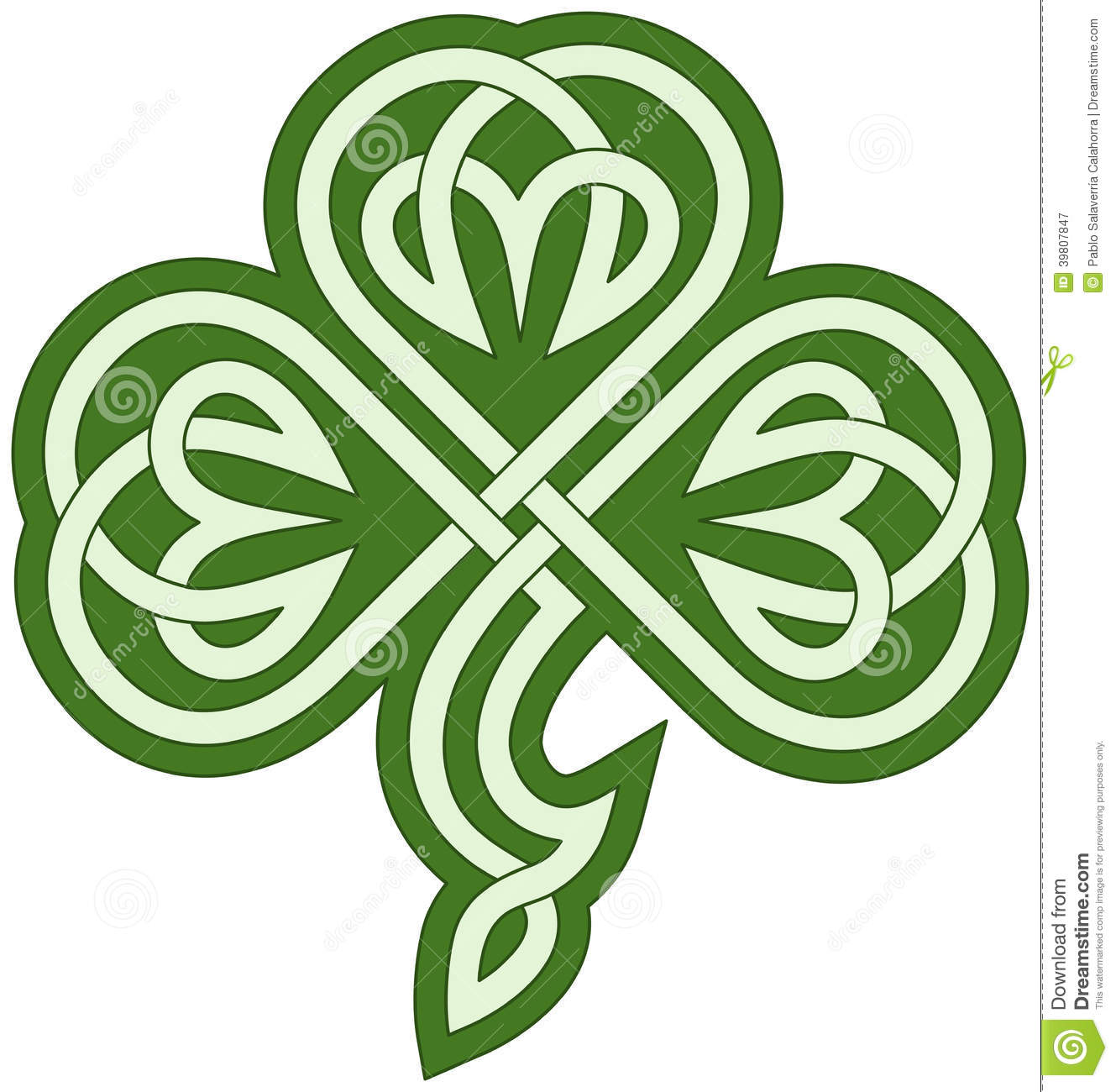 Celtic Clover Drawing