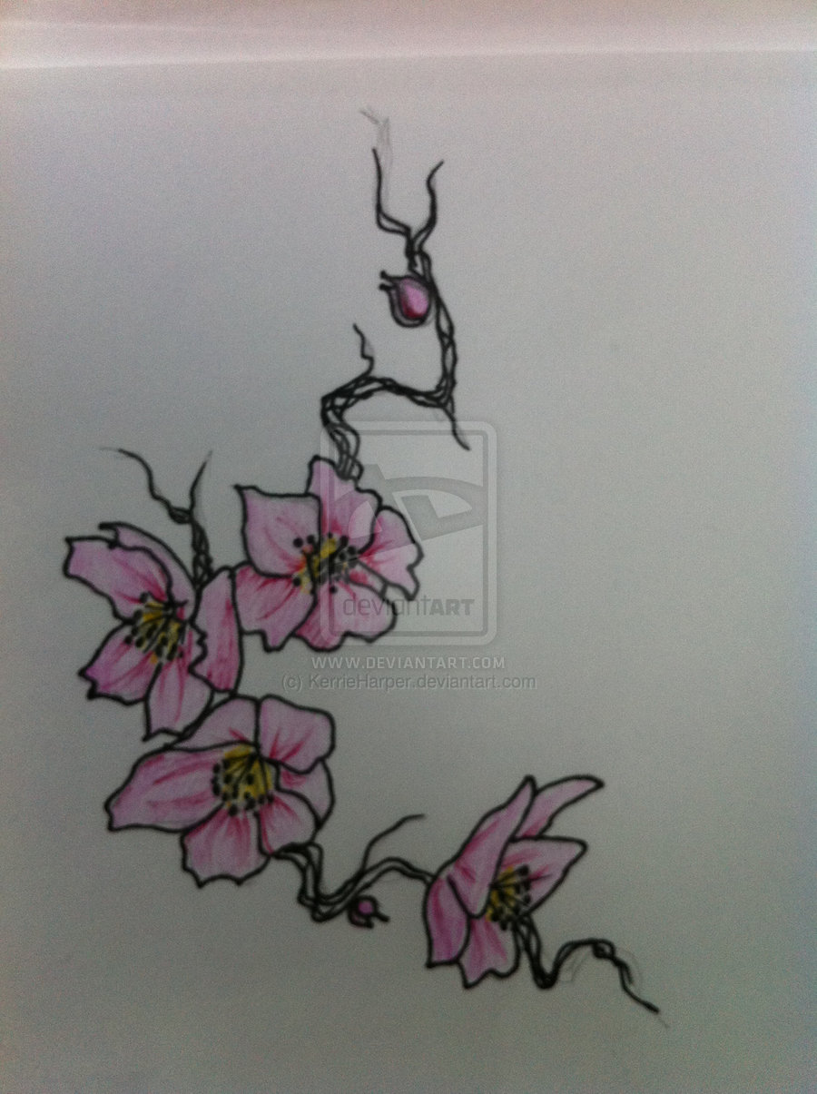 Cherry Blossom Tattoo Designs