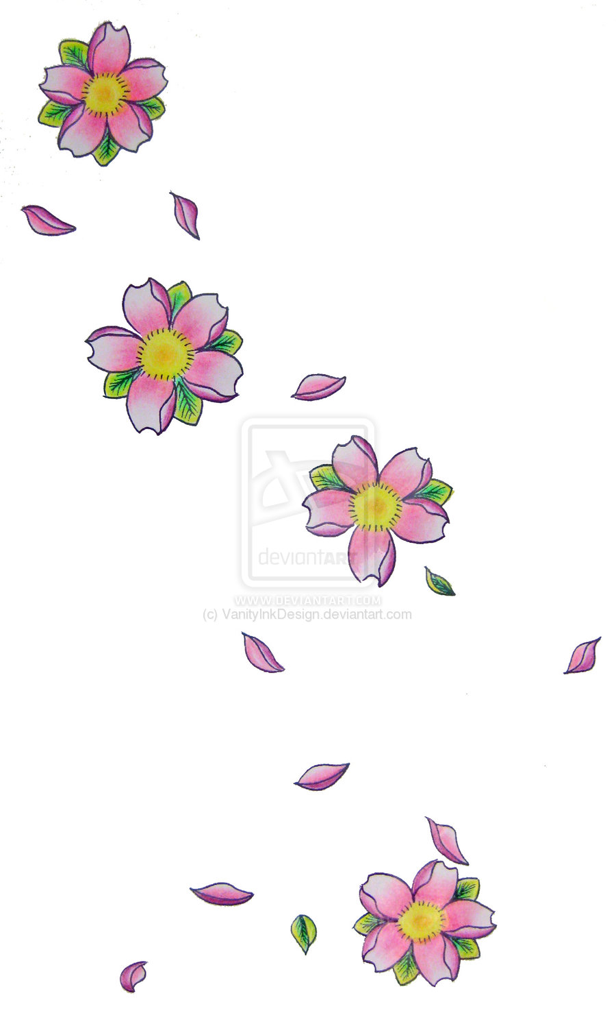 Cherry Blossom Tattoo Drawings