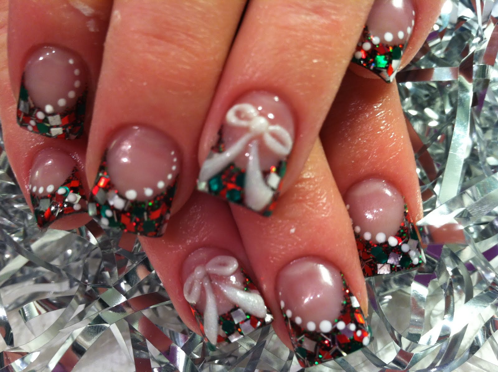 Cute Christmas Nail Designs on Pinterest - wide 7