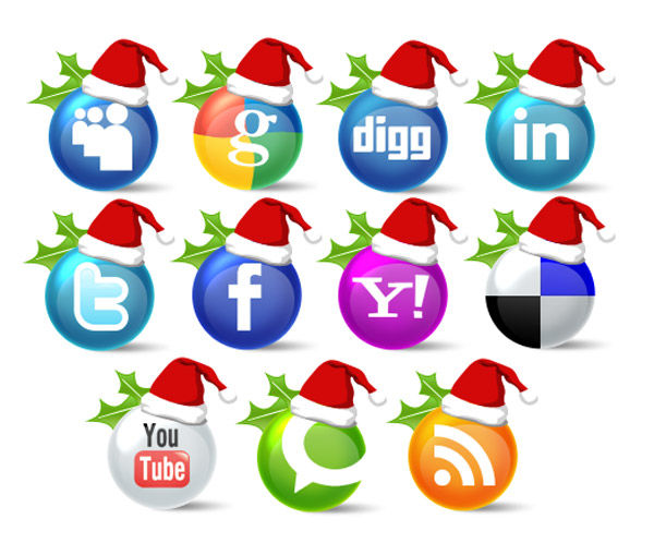 Christmas Social Media Icons