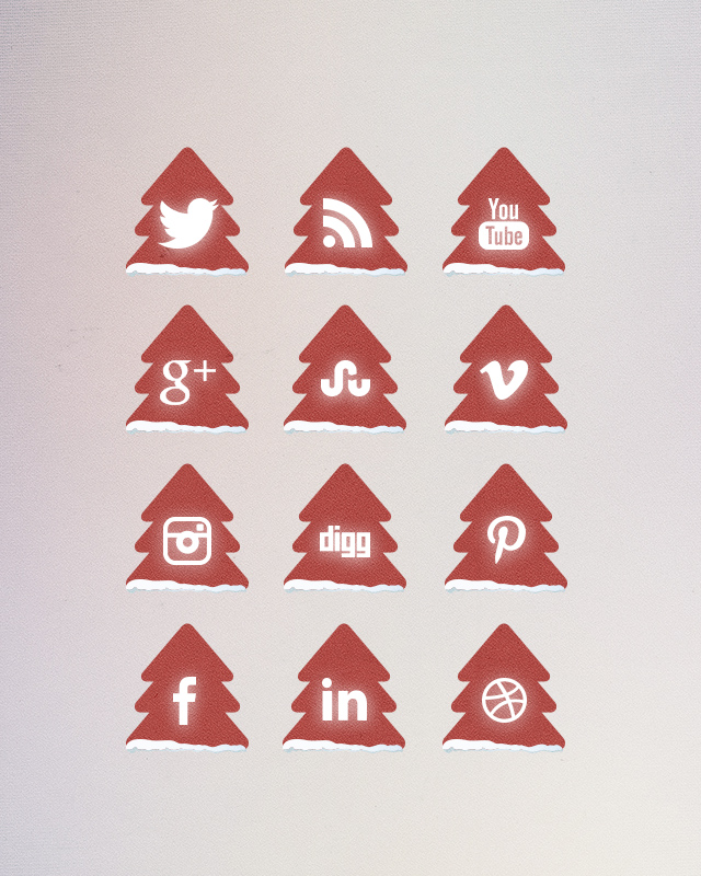 Christmas Social Media Icons