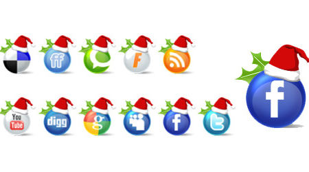 Christmas Social Media Icons