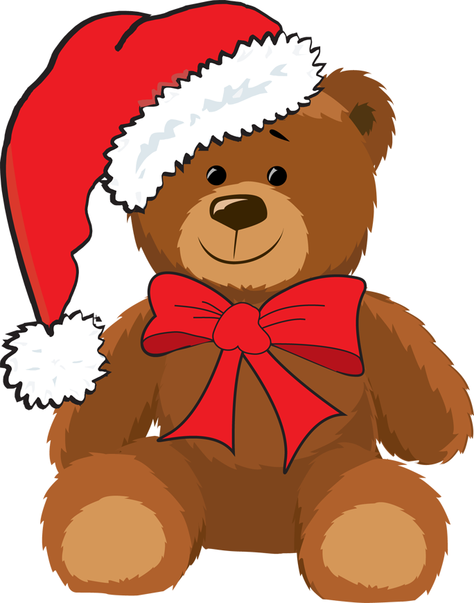 Christmas Teddy Bear Clip Art