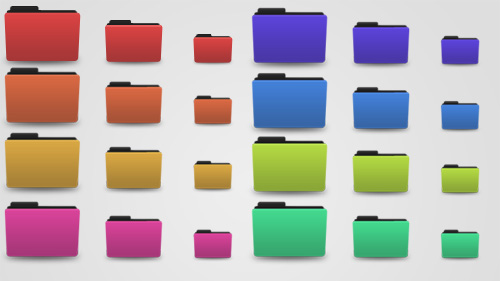 Colorful Folder Icons Downloads