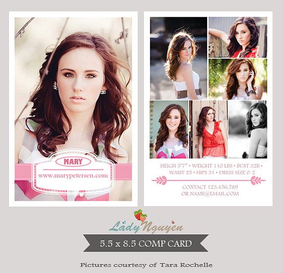 Comp Card Template Photoshop