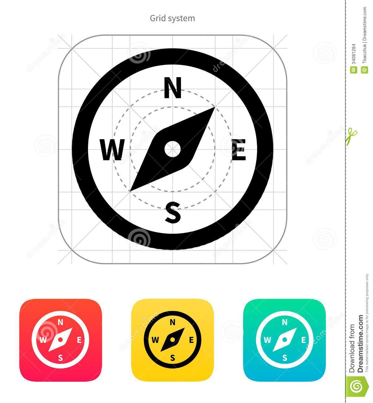 Compass Icon Vector Compass Icon Vector