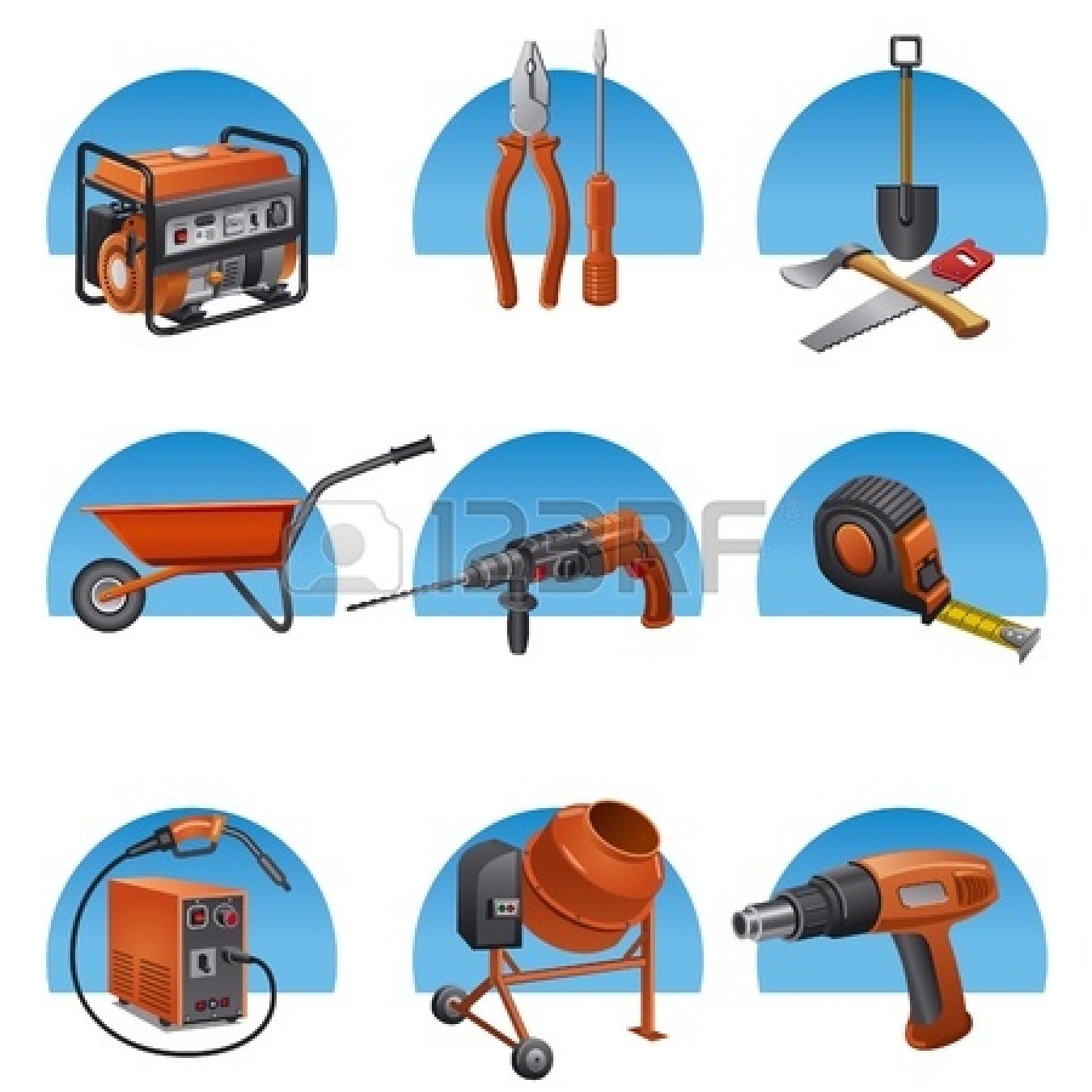 Construction Tools Vector Icons