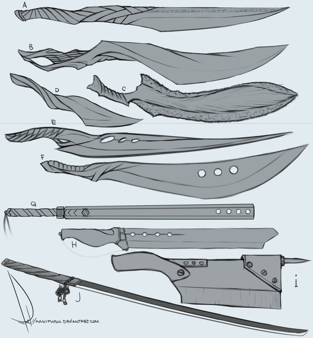 Cool Anime Sword Designs