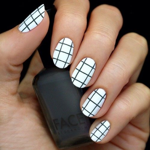 Cool Black and White Nail Designs