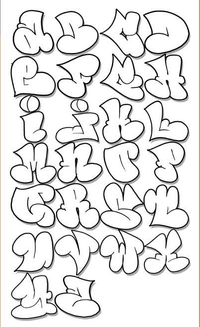 Cool Graffiti Alphabet Bubble Letters Cool Graffiti Alphabet Bubble Letters
