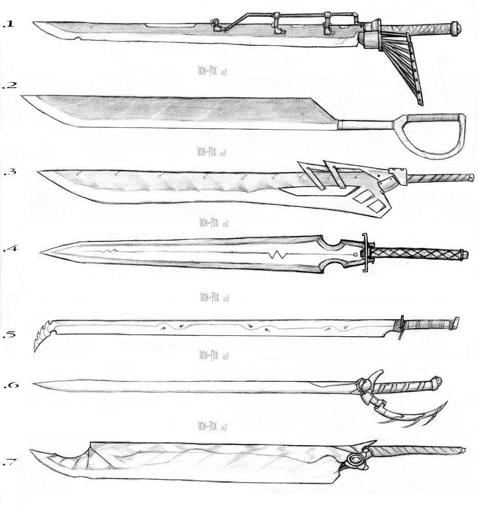 Cool Sword Designs Drawings