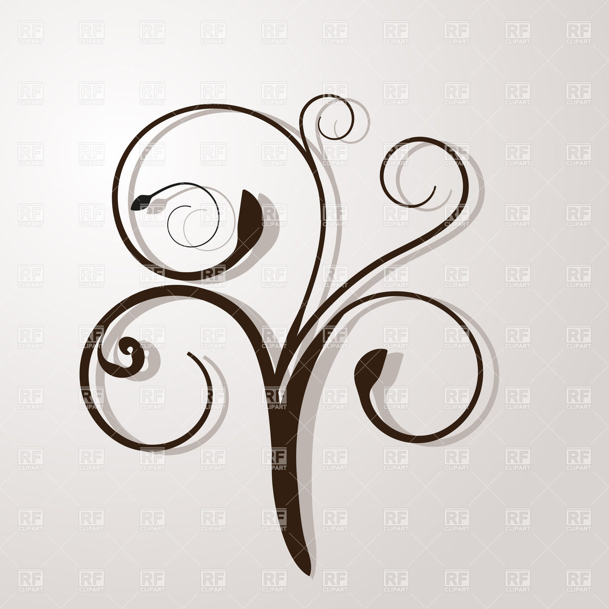 Curly Designs Clip Art Free