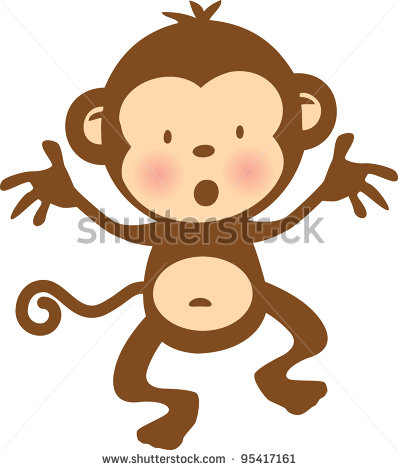 Cute Monkey Vector