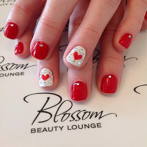 Cute Short Red Nails Designs Cute Short Red Nails Designs