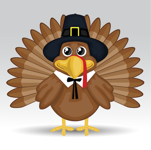 Cute Thanksgiving Turkey Cartoon