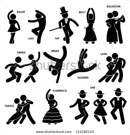 Dance Stick Figure Positions