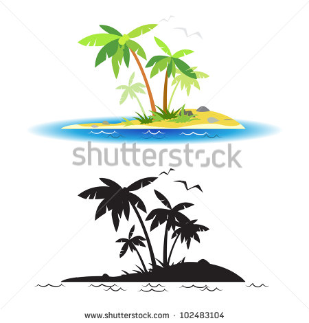 Desert Island Clip Art