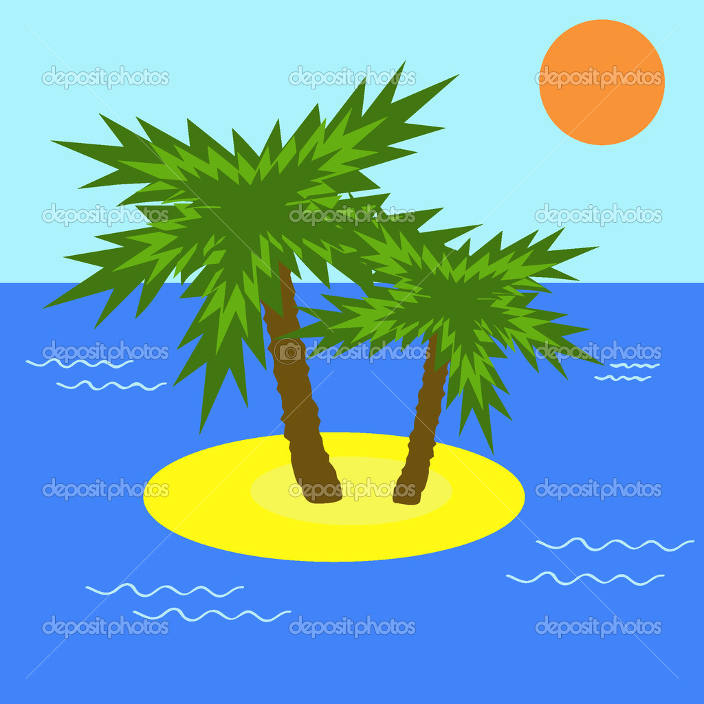 Desert Island Clip Art