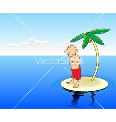 Desert Island Vector