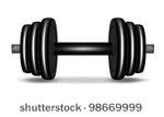 Dumbbell Silhouette Clip Art