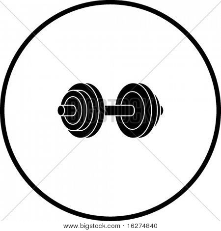 Dumbbells Weights Silhouette