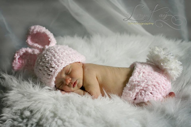 Easter Bunny Newborn Prop Photography