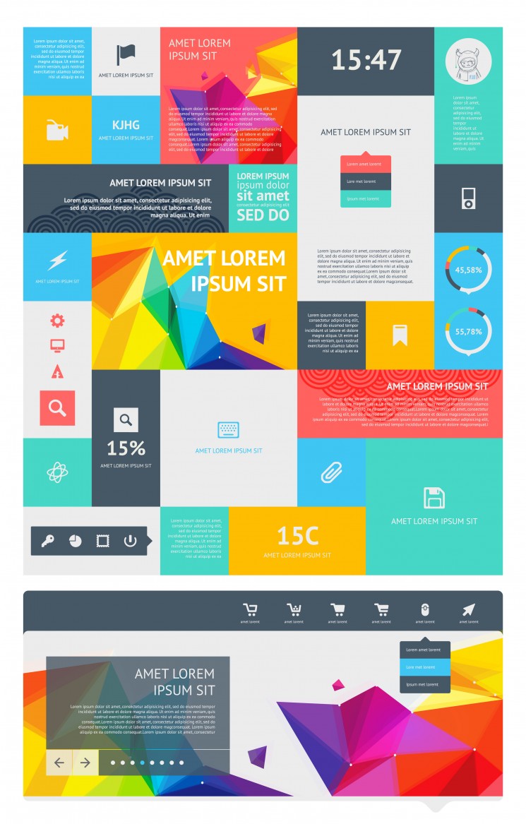 Flat UI Design Template