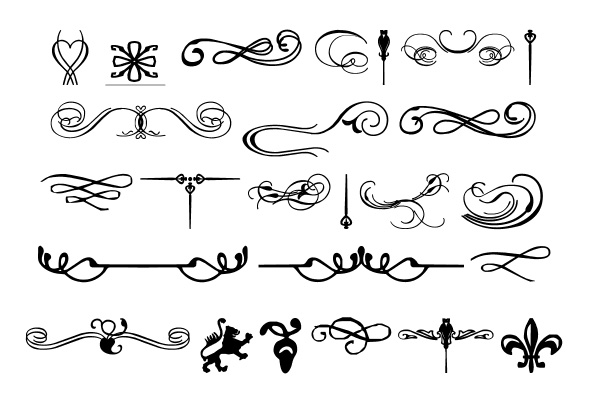 Flourish Ornamental Dingbat Fonts