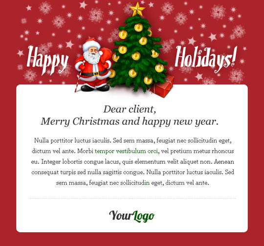 Free Christmas Email Template