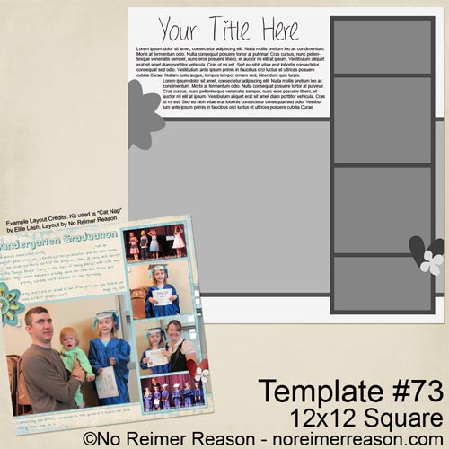 Free Digital Scrapbook Template