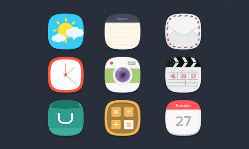 Free Flat Icon Set Free Flat Icon Set