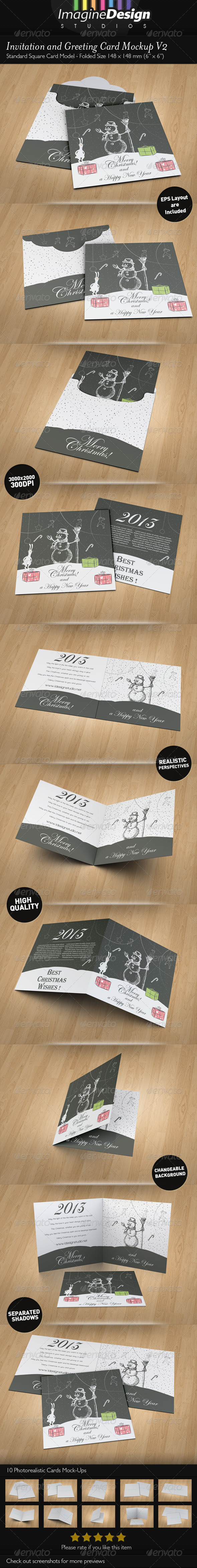 Free Greeting Card Mockup PSD