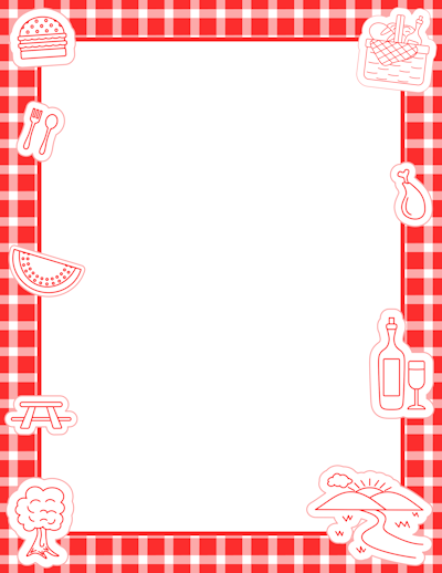 Free Printable Picnic Borders