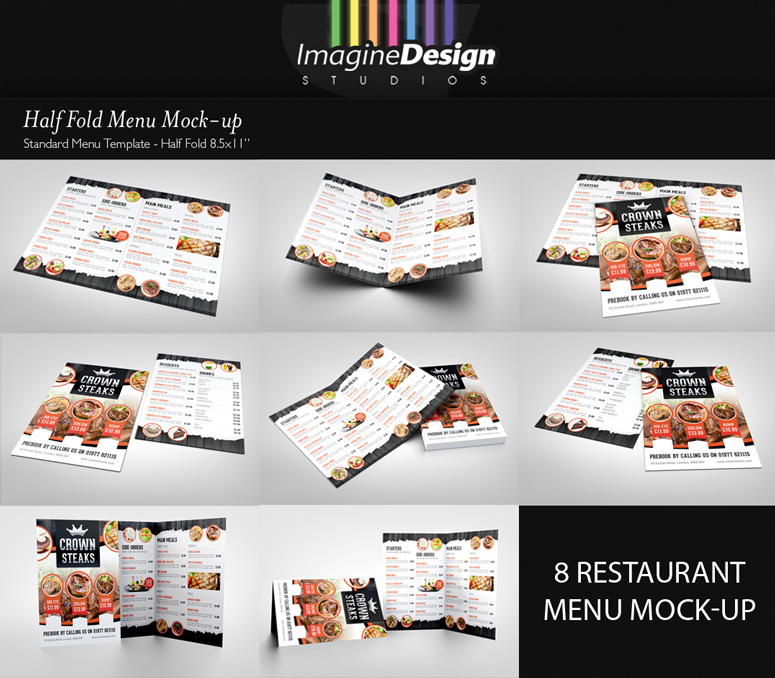 Free Restaurant Menu Mock Up