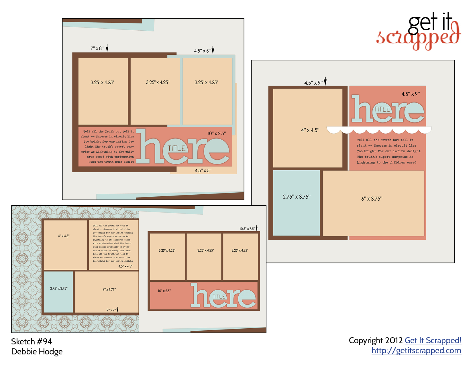 Free Scrapbook Page Templates