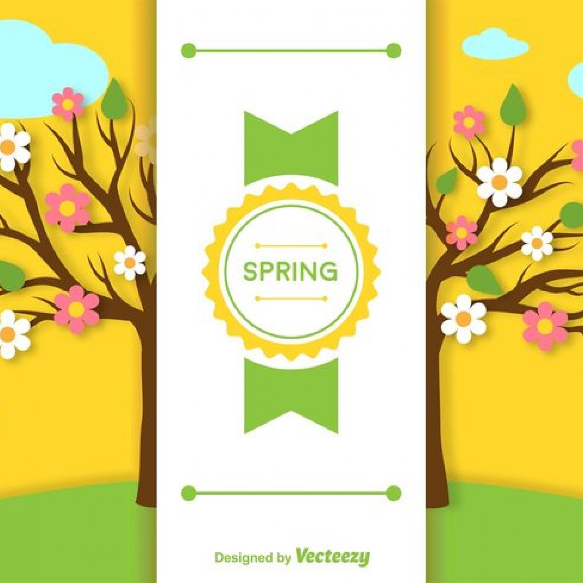 Free Spring Label Template