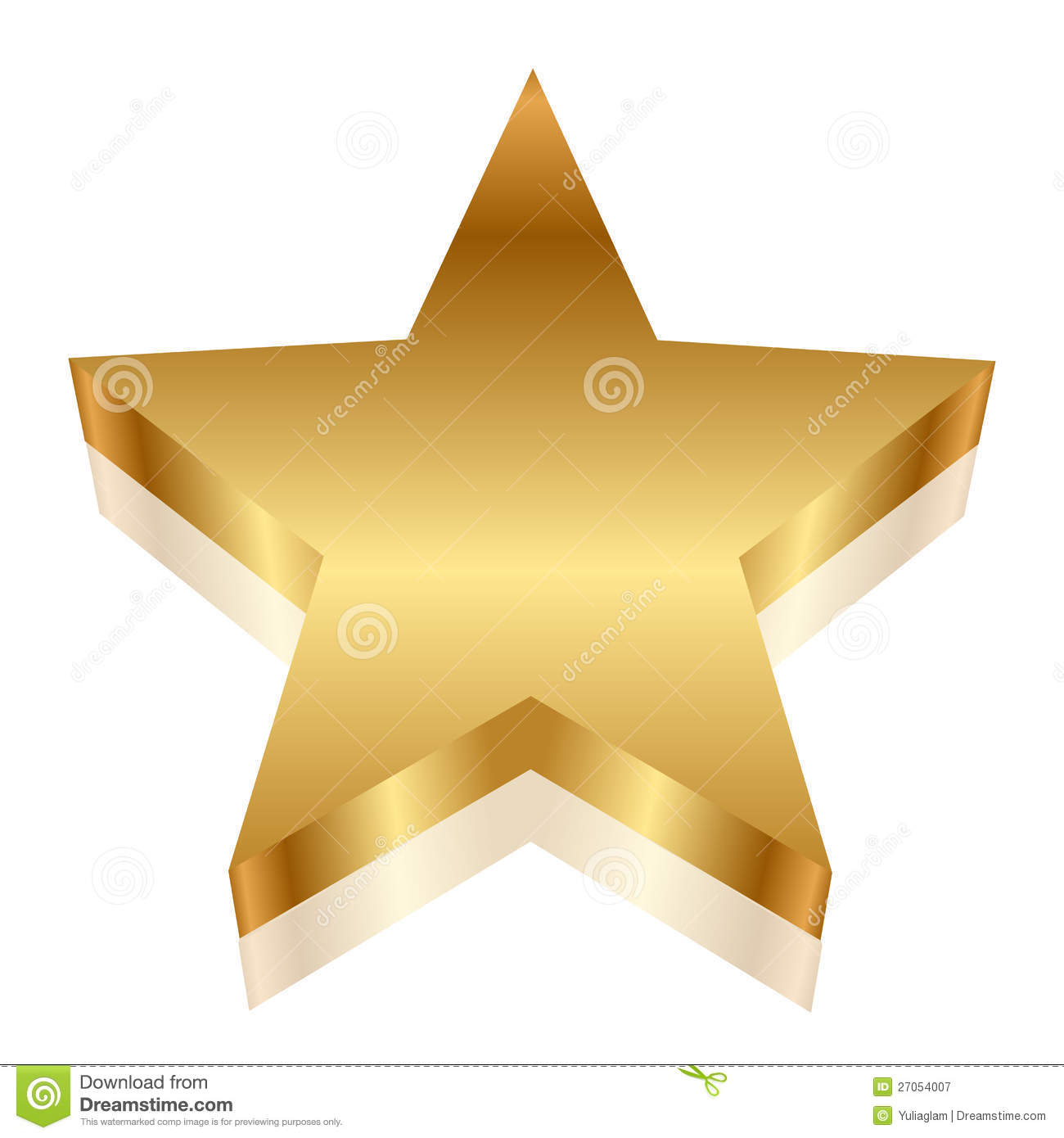 Free Stock Vector Gold Star