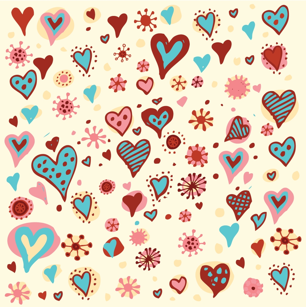 19 Heart Pattern Vector Images