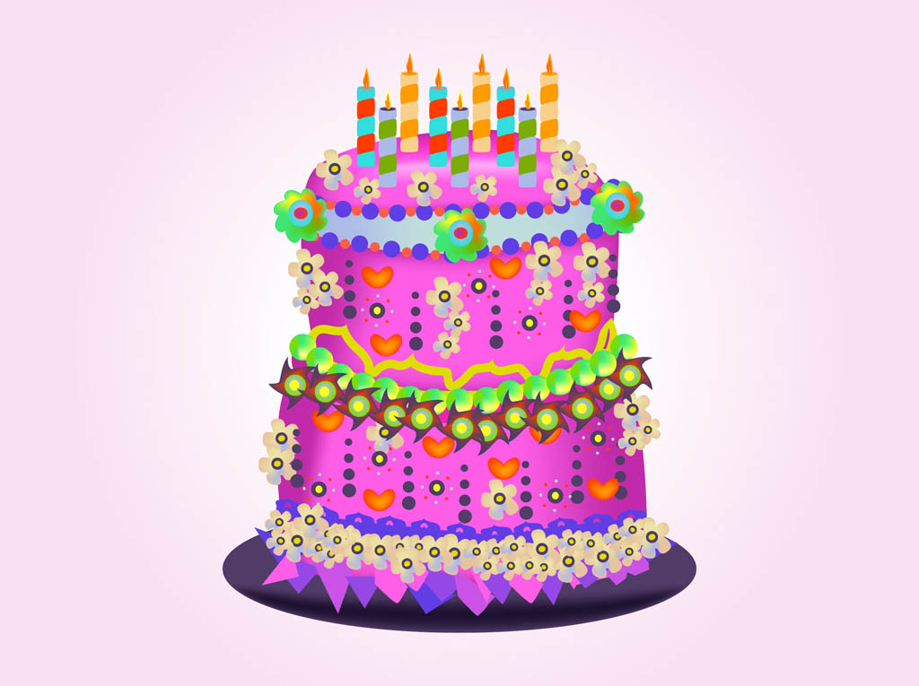 11 Birthday Cake Vector Images