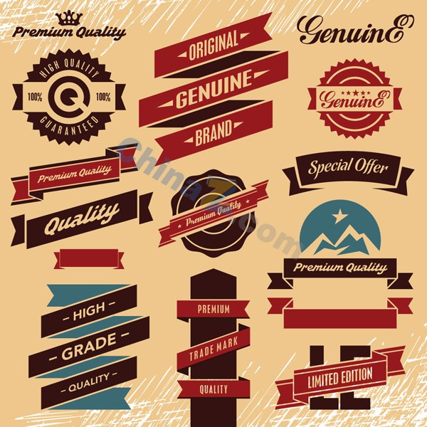 Free Vintage Vector Label Templates