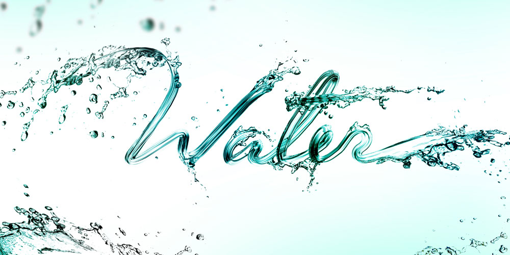 Free Water Letters Font