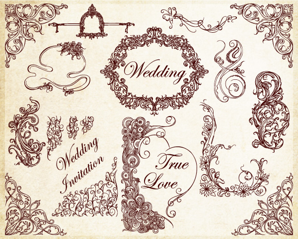 Free Wedding Vector Brushes Photoshop