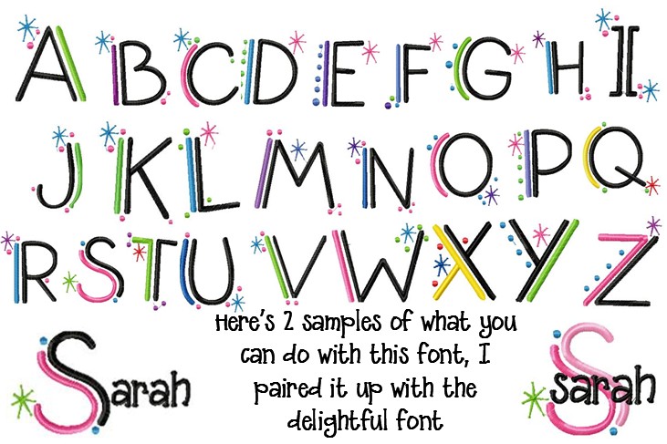 Fun Font Letters Alphabet