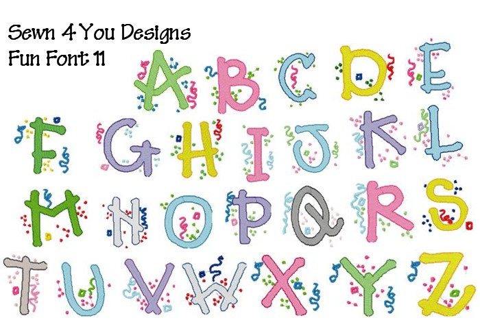 Fun Font Letters Alphabet