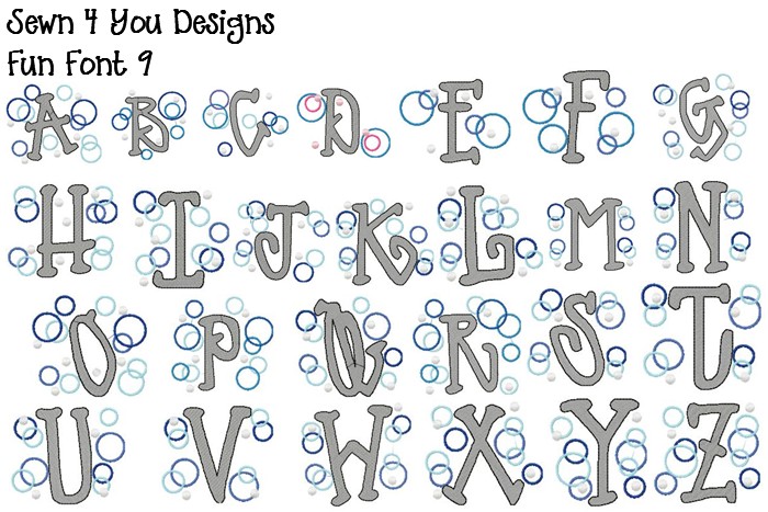 Fun Font Letters Alphabet