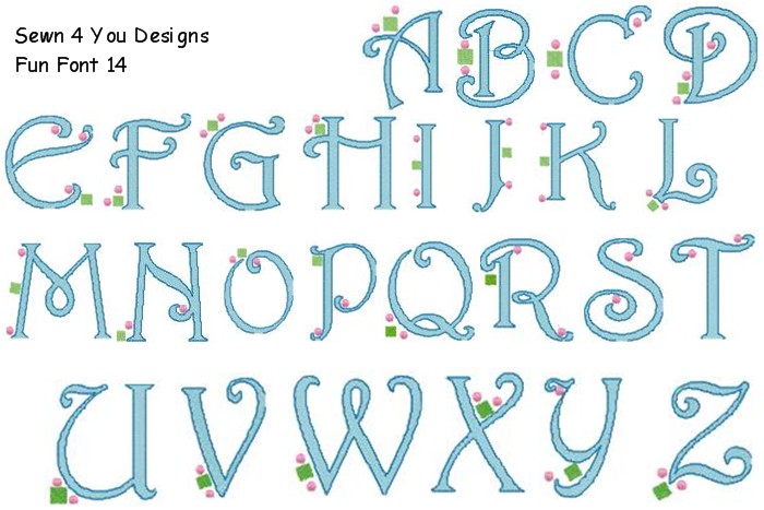 Fun Font Letters Alphabet